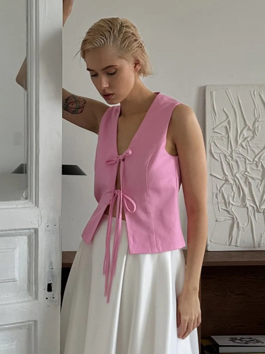 Gilet Rose & Romantisme à la Française