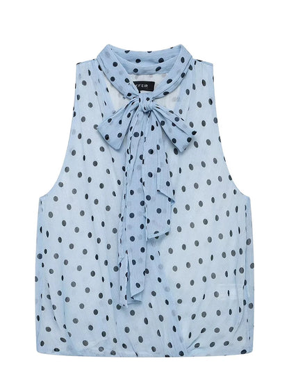 Blouse Sans Manches Léa & Romantisme Fluide