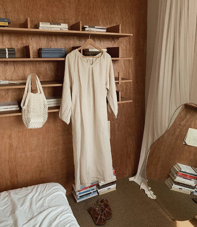 Robe Louna Loungewear en Coton & Le Confort Vintage