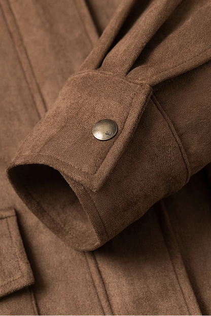 La Veste Vintage en Daim & Cuir Patchwork