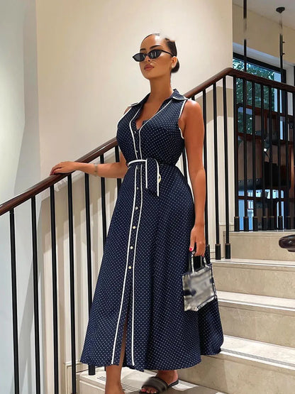 Robe Chemise Midi Soline & Chic À Pois