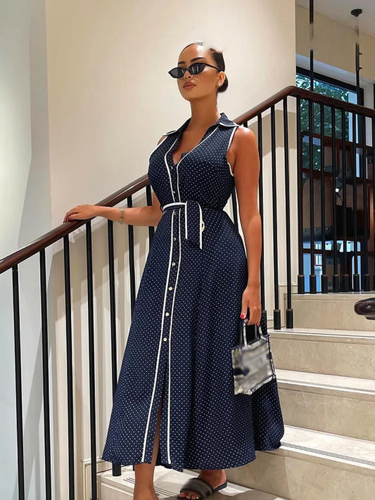 Robe Chemise Midi Soline & Chic À Pois
