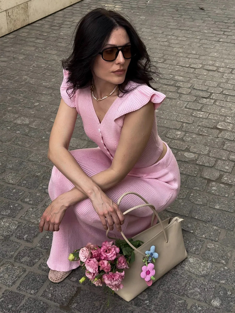 Ensemble en Maille Fine Sienna & Chic Parisien