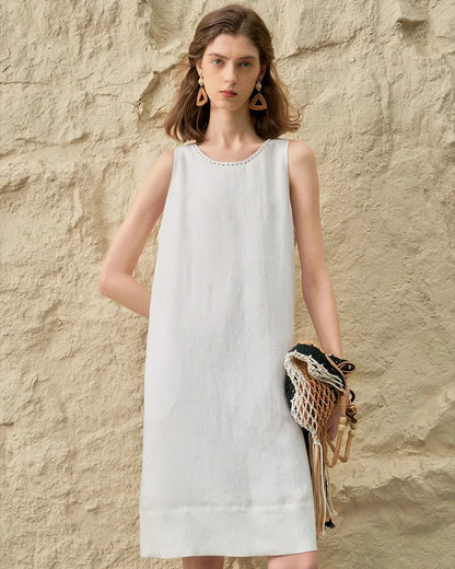 Robe Inès en Lin & Lyocell l'élégance naturelle avec Poches