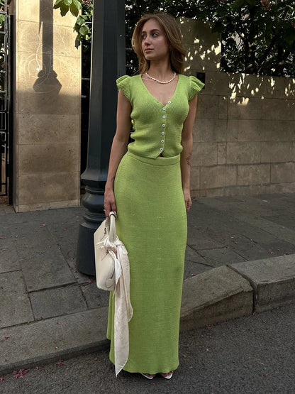 Ensemble en Maille Fine Sienna & Chic Parisien