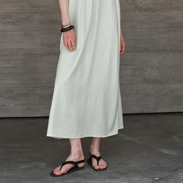 Robe Lola en Lin & Viscose avec dos nu