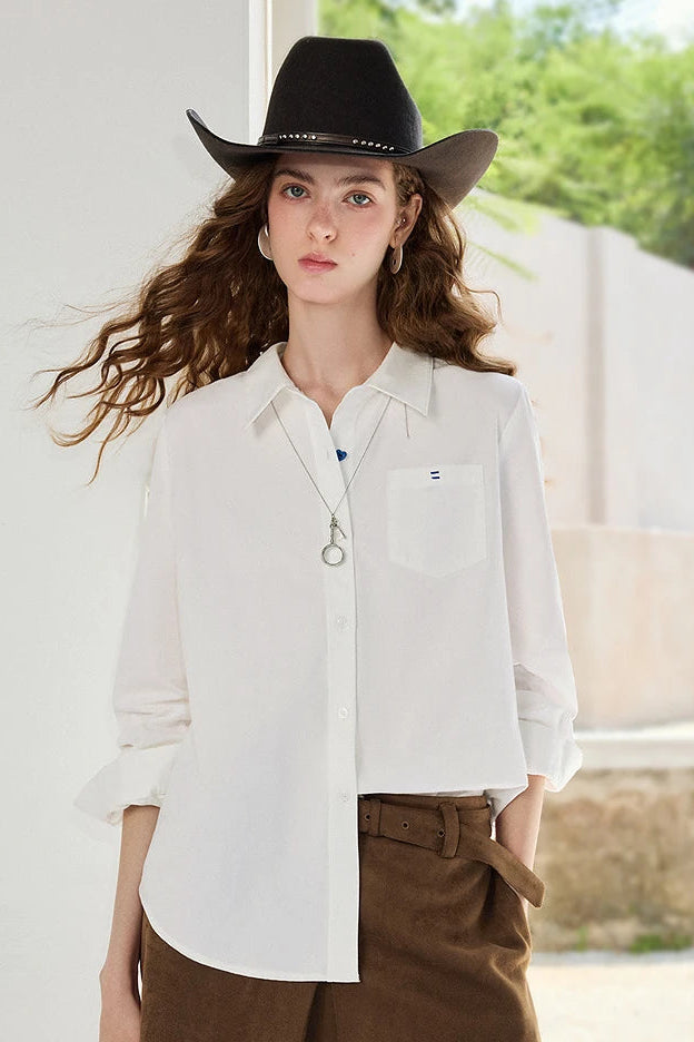 La Blouse Preppy en Coton Naturel