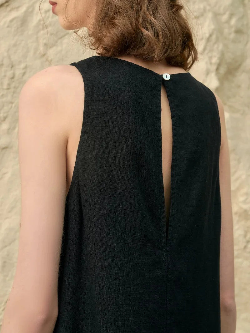 Robe Inès en Lin & Lyocell l'élégance naturelle avec Poches