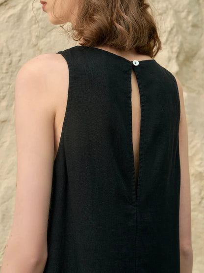 Robe Inès en Lin & Lyocell l'élégance naturelle avec Poches
