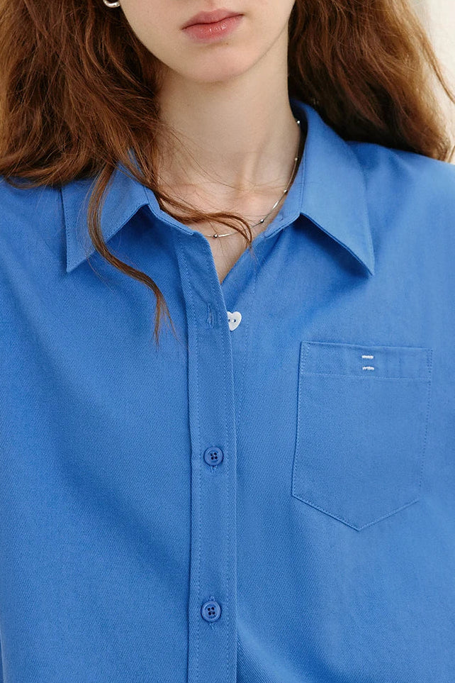 La Blouse Preppy en Coton Naturel