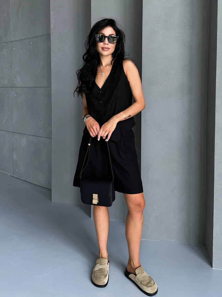 Ensemble en Lin Inès & Esprit Tailleur