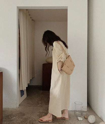 Robe Louna Loungewear en Coton & Le Confort Vintage