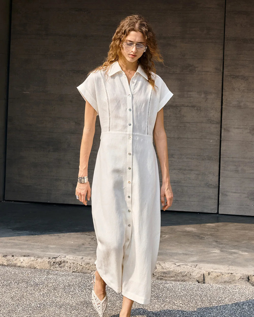 Robe alma en lin et lyocell & L'élégance safari urbaine