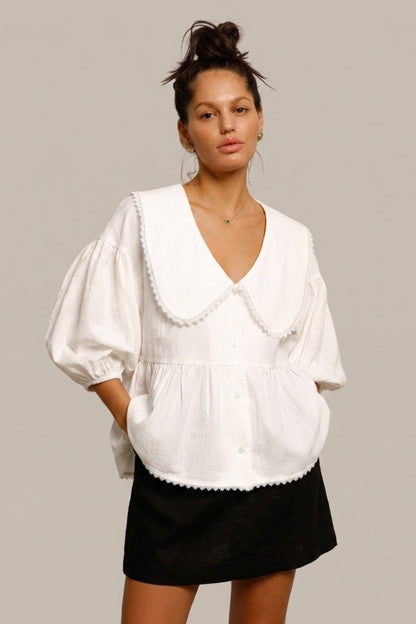 Blouse en Coton Camille & Romantisme Parisien