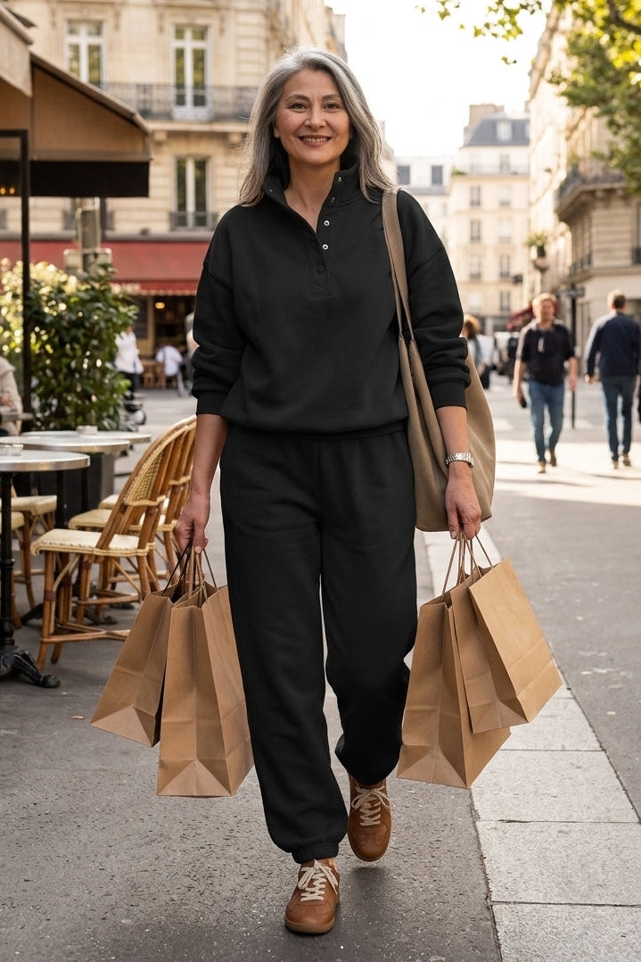 L'Ensemble Pantalon & Sweat Oversize | Confort Absolu